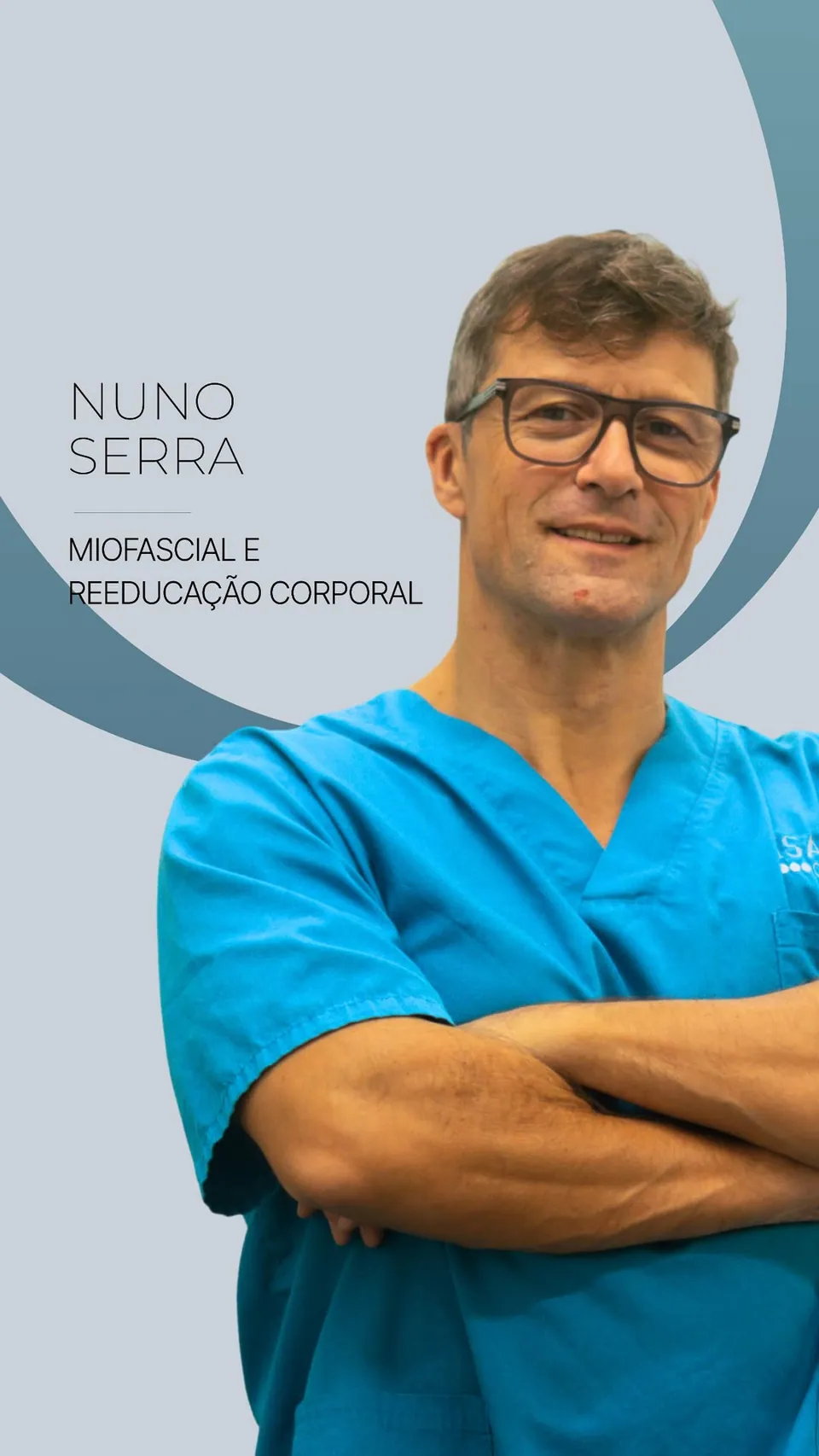 Nuno Serra, profissional de miofascial e reeducação corporal da Isanu Clinic